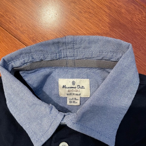 Massimo Dutti navy long sleeve tshirt size 9-10 - Picture 2 of 4